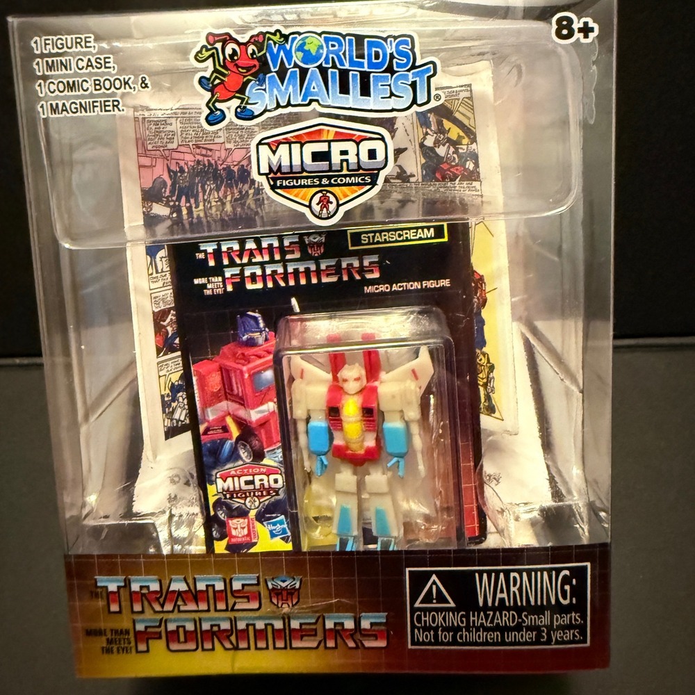 Super Impulse Transformers Starscream Micro Figure Kids OS New Mini Comic